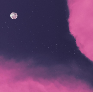 moon pink purple